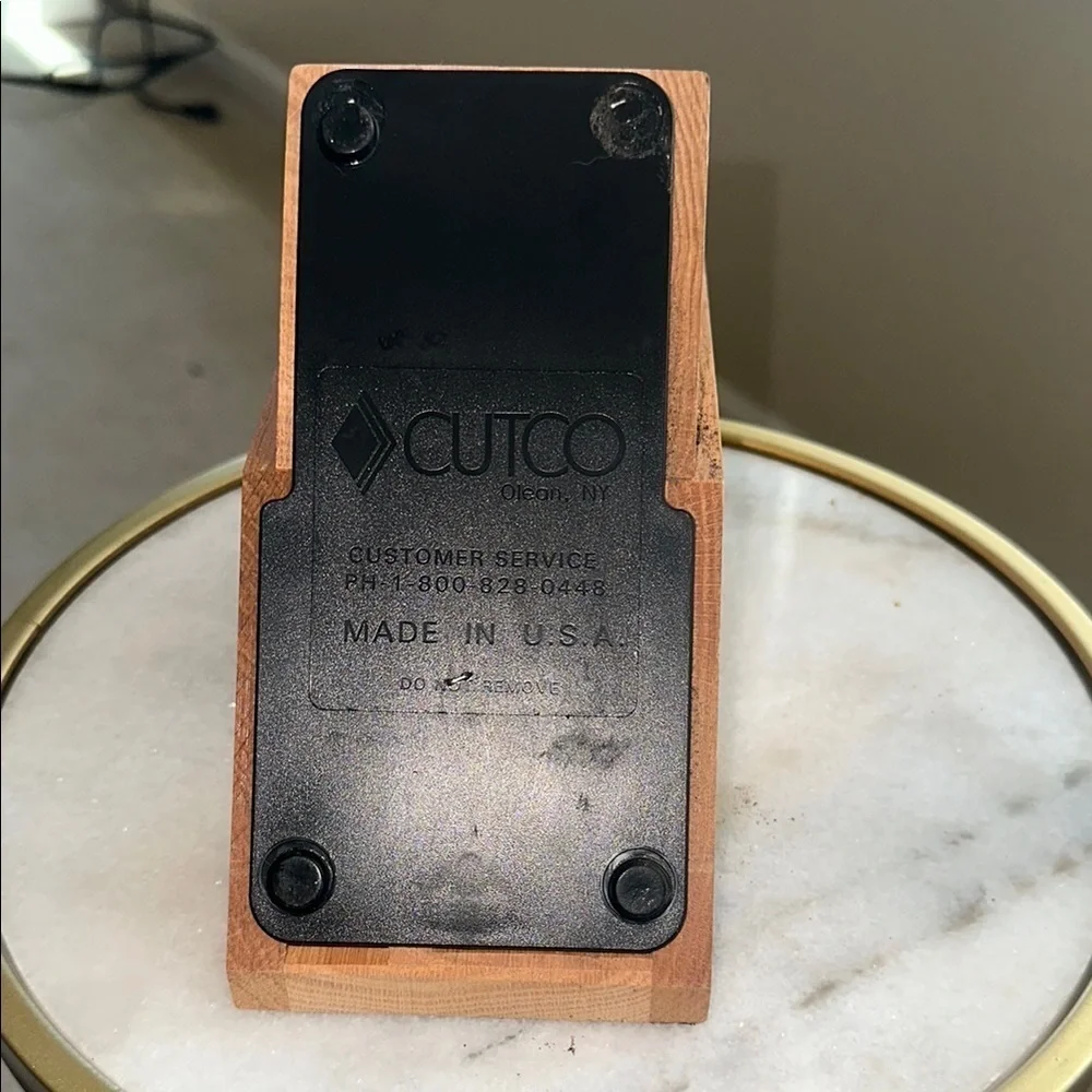 Cutco Wooden 5-Slot Knife Block